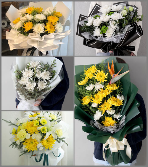 北京朝阳区十八里店地区吕家营村白事花束代送